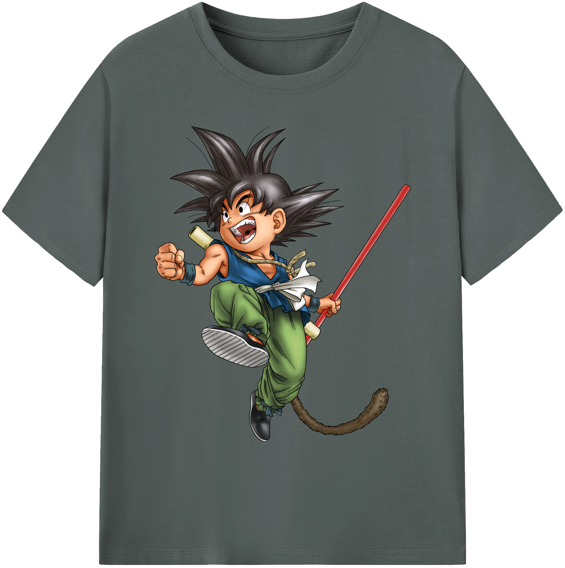 （画像用） ドラゴンボール 孫悟空（そん ごくう）Son Goku カカロット DRAGON BALL Kakarotto 綿100％ メンズ半袖Tシャツ｜肌触りやわらか＆通気性